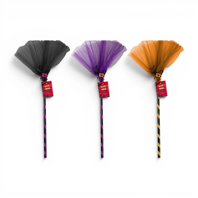 Wholesale Witches Broomstick with Netting 80cm | Wholesale Direct
