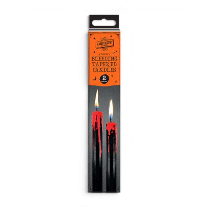 Wholesale Halloween Bleeding Tapered Candles 2pk | Wholesale Direct