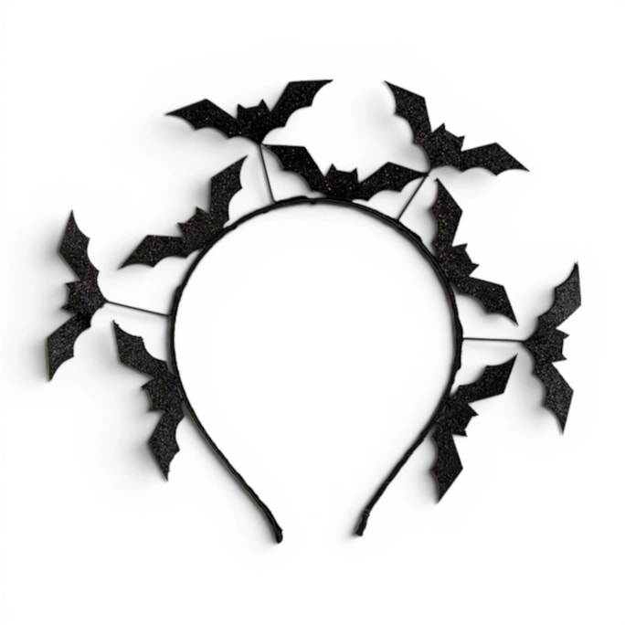 Wholesale Black Glitter Bat Headband | Wholesale Direct