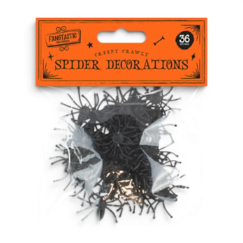 Wholesale Halloween Glitter Spiders - 36 Pack | Wholesale Direct