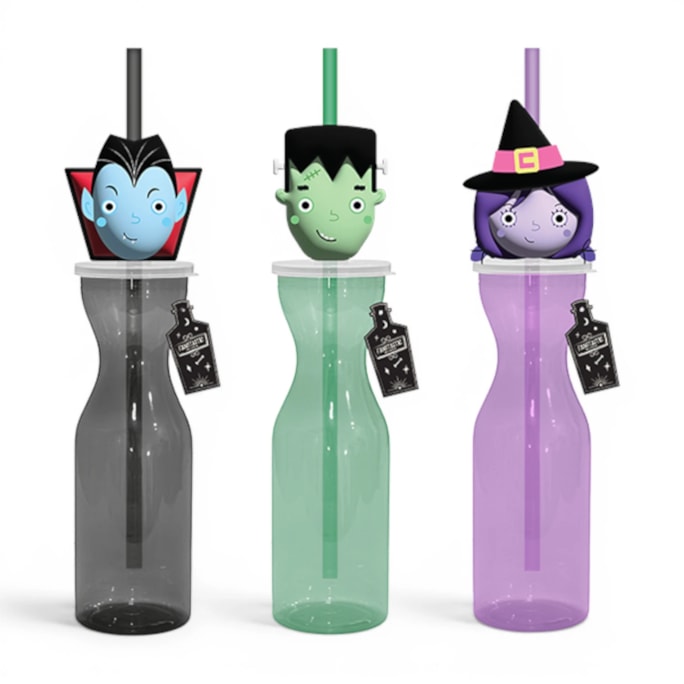 Wholesale Halloween Character Drinking Bottle 500ml CDU | Wholesale Direct