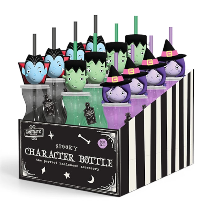 Wholesale Halloween Character Drinking Bottle 500ml CDU | Wholesale Direct
