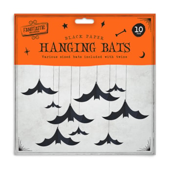 Wholesale Halloween Hanging Bat Paper Decorations 10pk | Wholesale Direct