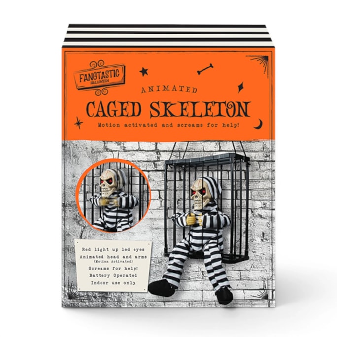 Wholesale Caged Skeleton Prisoner Decoration | Wholesale Direct