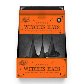 Wholesale Spooky Hanging Witch Hats 8pk CDU | Wholesale Direct Wholesale Spooky Hanging Witch Hats 8pk CDU | Wholesale Direct