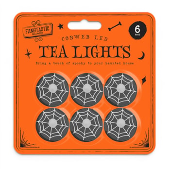 Wholesale Cobweb LED Tea Lights 6pk | Wholesale Direct