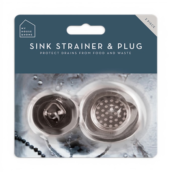 Wholesale Sink Strainer & Plug Set - 2 Piece | Wholesale Direct