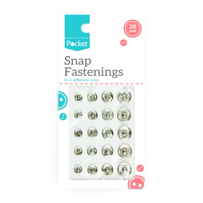 Wholesale Snap Fastenings - 20 Pack | Wholesale Direct Wholesale Snap Fastenings - 20 Pack | Wholesale Direct