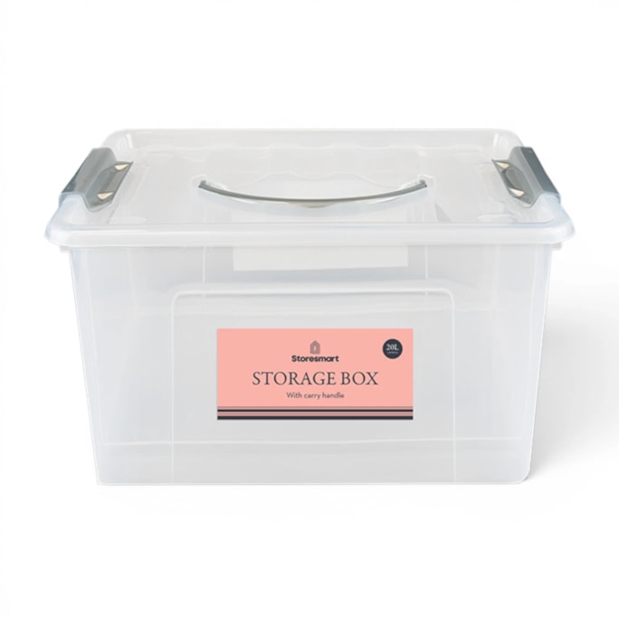 Wholesale Storage Box with Carry Handle 20L | Wholesale Direct