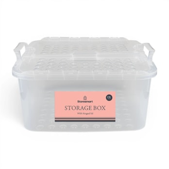 Wholesale Storage Box with Hinged Lid 13L | Wholesale Direct
