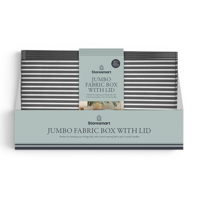 Wholesale Jumbo Fabric Box with Lid 28X50X30CM CDU | Wholesale Direct