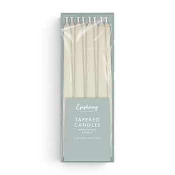 Wholesale Unscented Tapered Dinner Candles 8pk | Wholesale Direct Wholesale Unscented Tapered Dinner Candles 8pk | Wholesale Direct