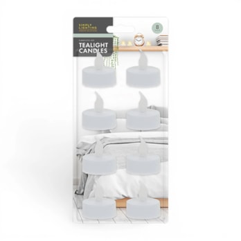 Wholesale Flameless LED Tealights 8pk | Wholesale Direct