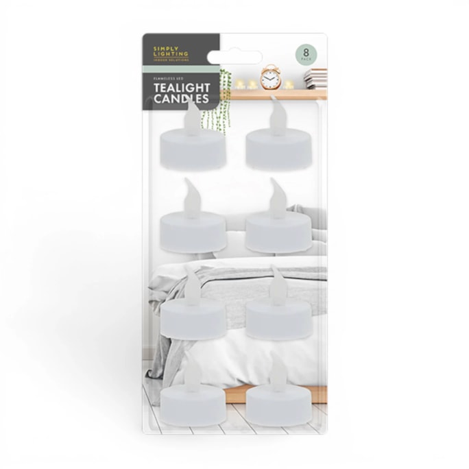 Wholesale Flameless LED Tealights 8pk | Wholesale Direct Wholesale Flameless LED Tealights 8pk | Wholesale Direct