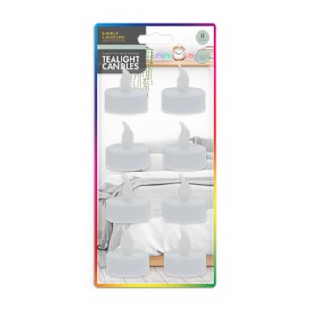 Wholesale Flameless LED Colour Changing Tealights 8pk | Wholesale Direct Wholesale Flameless LED Colour Changing Tealights 8pk | Wholesale Direct