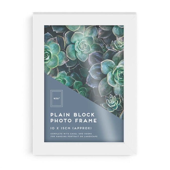 Wholesale White Block Photo Frame 4 X 6" 1pk CDU | Wholesale Direct Wholesale White Block Photo Frame 4 X 6" 1pk CDU | Wholesale Direct