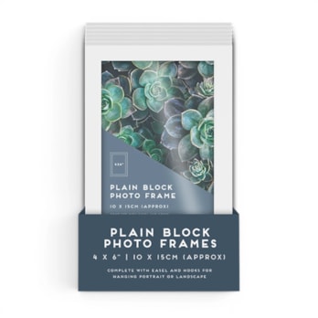Wholesale White Block Photo Frame 4 X 6" 1pk CDU | Wholesale Direct Wholesale White Block Photo Frame 4 X 6" 1pk CDU | Wholesale Direct