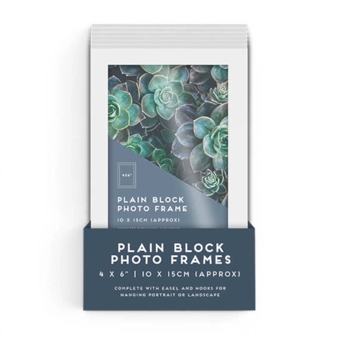 Wholesale White Block Photo Frame 4 X 6" 1pk CDU | Wholesale Direct Wholesale White Block Photo Frame 4 X 6" 1pk CDU | Wholesale Direct