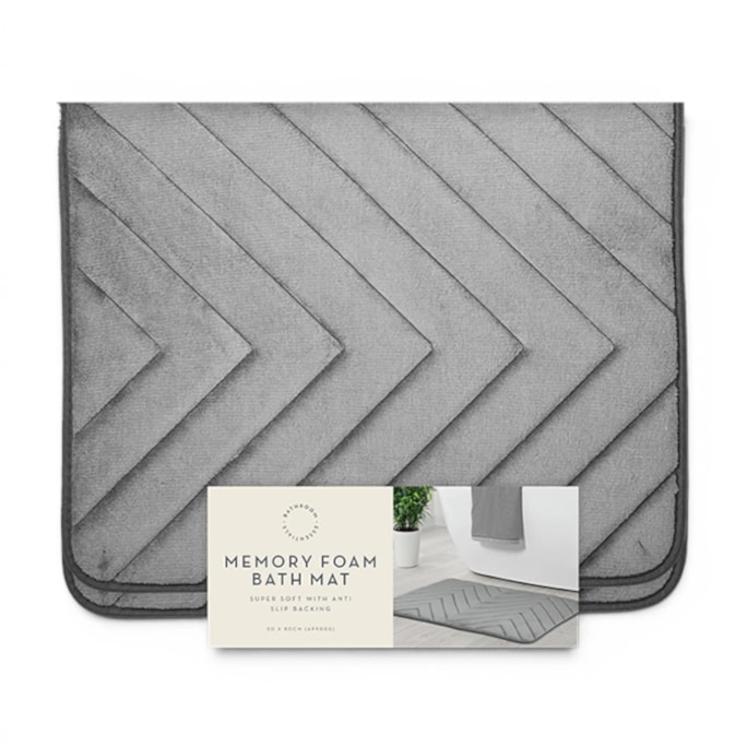 Wholesale Chevron Memory Foam Bath Mat - 50*80cm | Wholesale Direct