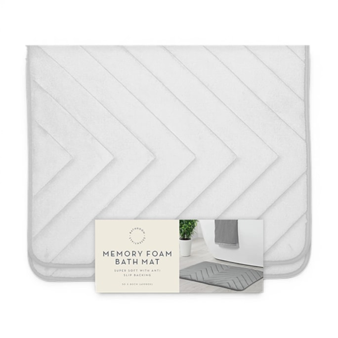 Wholesale Chevron Memory Foam Bath Mat - 50*80cm | Wholesale Direct