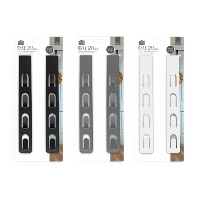 Wholesale Long Over The Door Hooks 2pk | Wholesale Direct