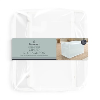 Wholesale Collapsible Zip Storage Box 30x40x25cm | Wholesale Direct