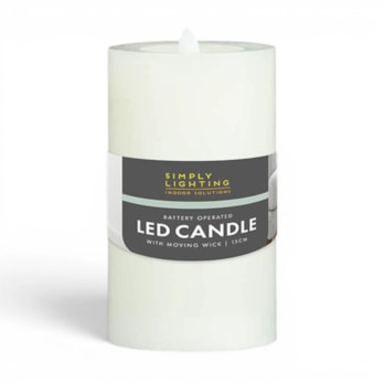 Wholesale LED Moving Wick Candle 15cm | Wholesale Direct