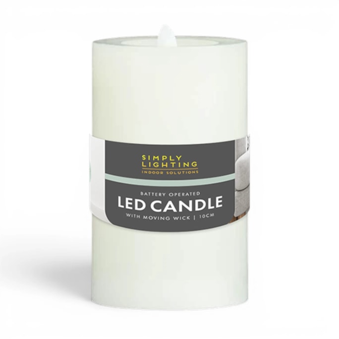 Wholesale LED Moving Wick Candle 10cm | Wholesale Direct