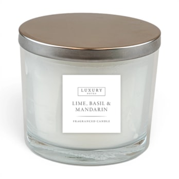Wholesale Lime, Basil And Mandarin Luxury Candle With Metal Lid | Wholesale Direct