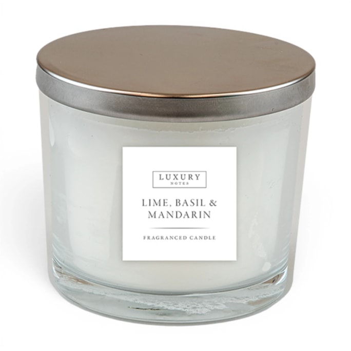 Wholesale Lime, Basil And Mandarin Luxury Candle With Metal Lid | Wholesale Direct