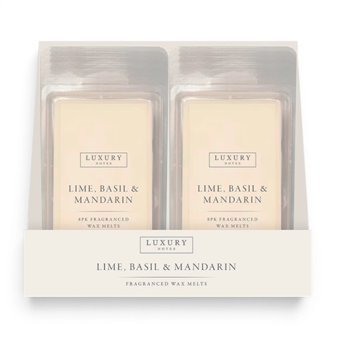 Wholesale Lime, Basil And Mandarin Wax Melts 8PK CDU | Wholesale Direct