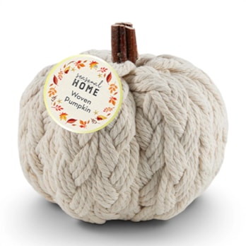 Wholesale Autumnal Woven Pumpkin 11cm | Wholesale Direct