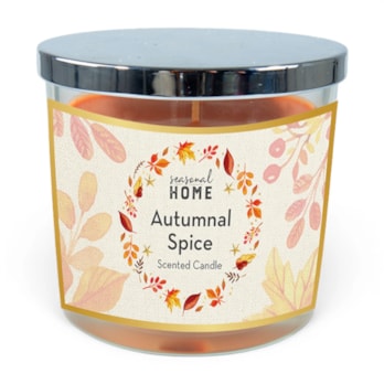 Wholesale Autumnal Spiced Candle with Mirrored Lid | Wholesale Direct