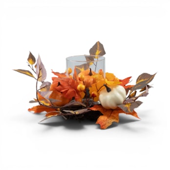 Wholesale Autumnal Wreath with Candle Holder | Wholesale Direct