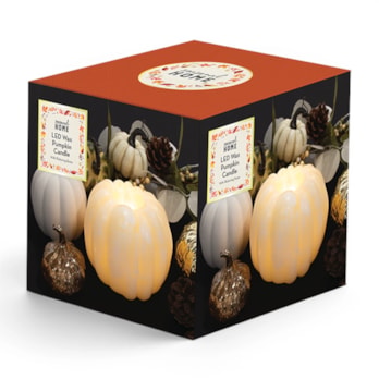 Wholesale Autumnal LED Wax Pumpkin Candle | Wholesale Direct