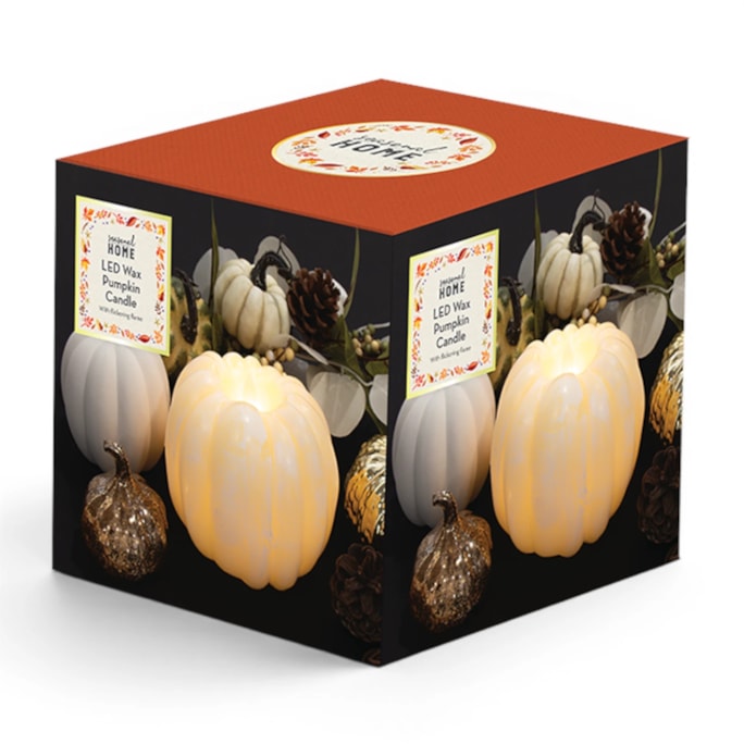 Wholesale Autumnal LED Wax Pumpkin Candle | Wholesale Direct