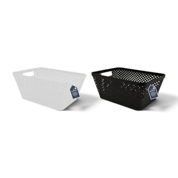 Wholesale Plastic Storage Basket With Handle 29*23*13cm 4L | Wholesale Direct