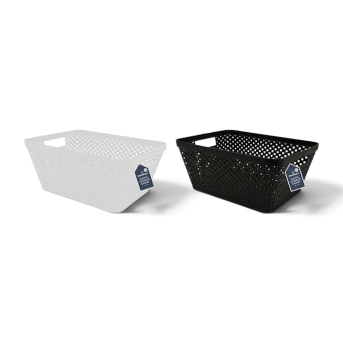 Wholesale Plastic Storage Basket With Handle 29*23*13cm 4L | Wholesale Direct