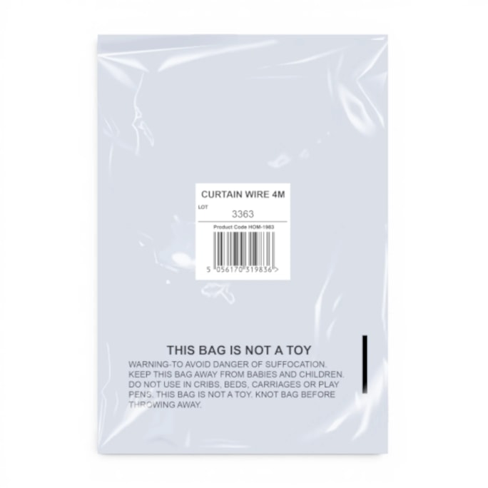 Wholesale Curtain Wire In Mailing Bag 4m | Wholesale Direct