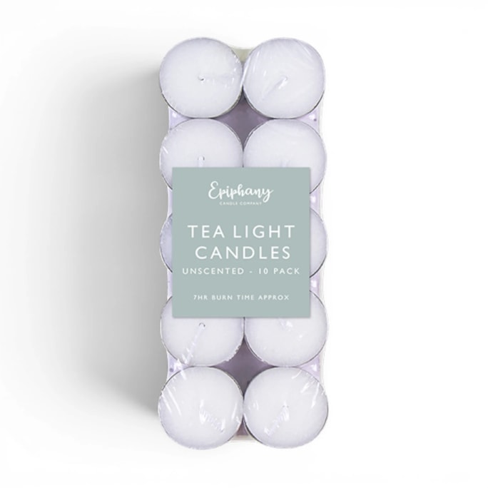 Wholesale Long Burn Tea Light Candles - 10 Pack | Wholesale Direct