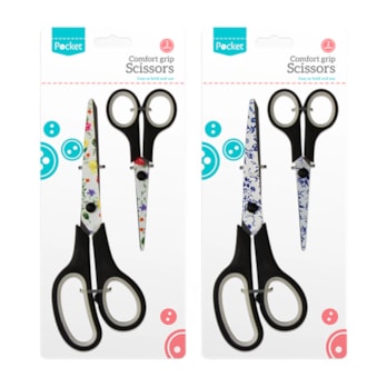Wholesale Floral Pattern Scissors - 2 Pack | Wholesale Direct Wholesale Floral Pattern Scissors - 2 Pack | Wholesale Direct