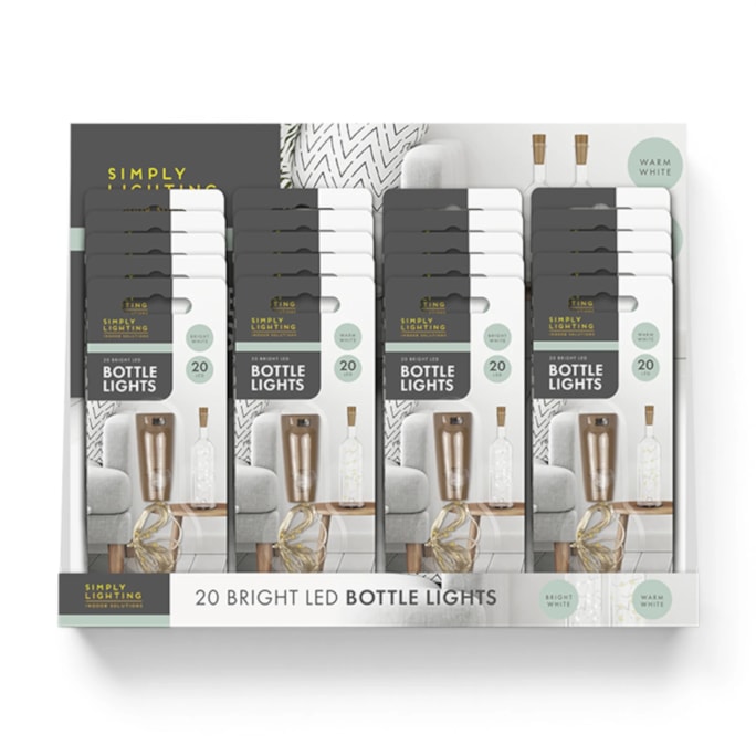 Wholesale Bottle Top String Lights CDU | Wholesale Direct