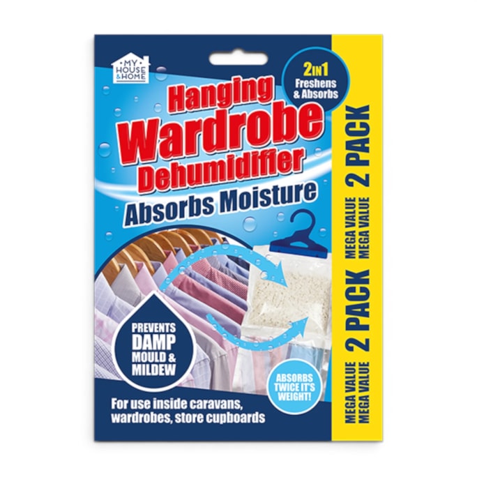 Wholesale Wardrobe Dehumidifier 180g 2pk | Wholesale Direct