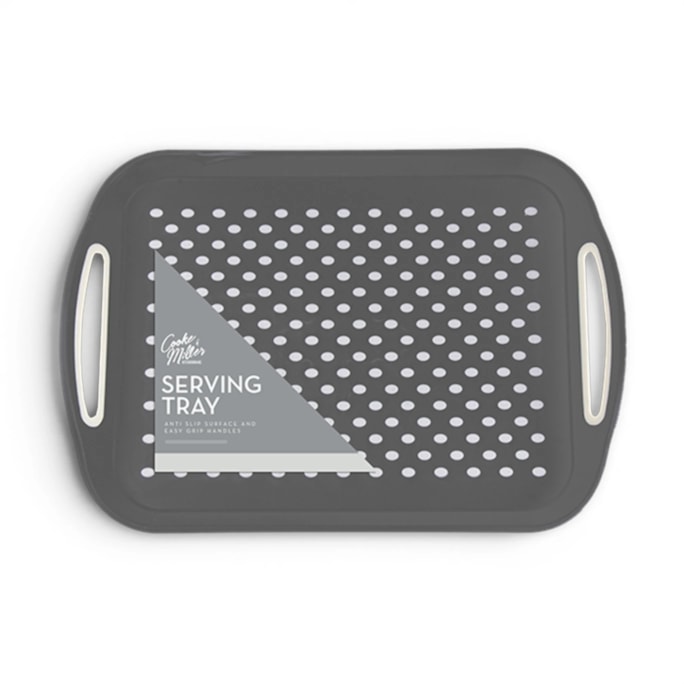 Wholesale Grey Large Anti Slip Serving Tray | Wholesale Direct