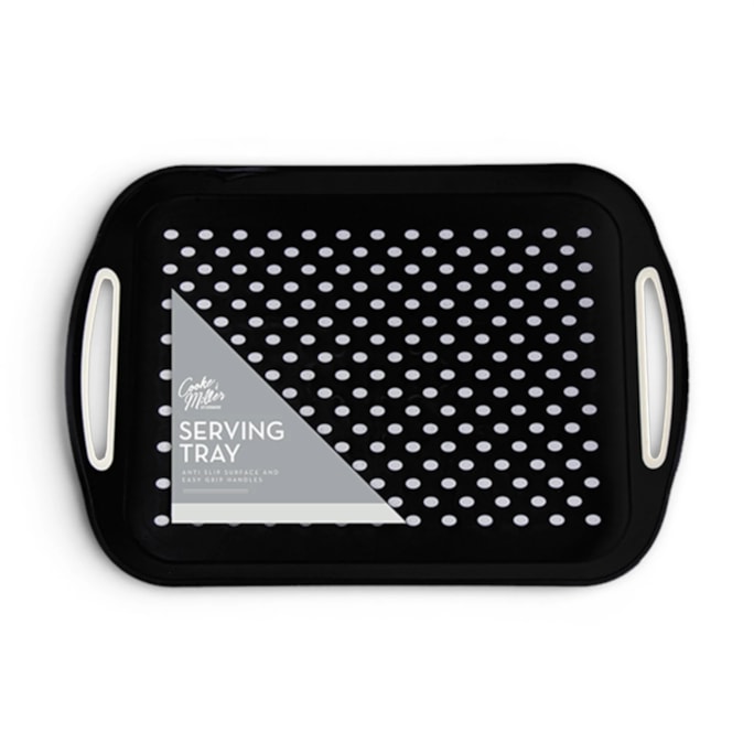 Wholesale Black Large Anti Slip Serving Tray | Wholesale Direct