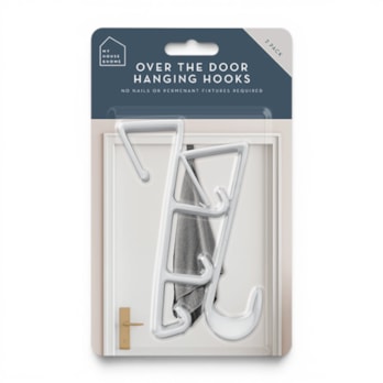 Wholesale Over The Door Plastic Hooks 2pk | Wholesale Direct Wholesale Over The Door Plastic Hooks 2pk | Wholesale Direct