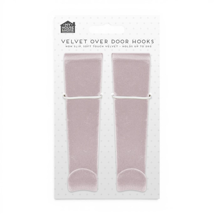 Wholesale Velvet Over-the-door Hooks 2pk | Wholesale Direct