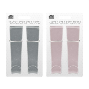 Wholesale Velvet Over-the-door Hooks 2pk | Wholesale Direct
