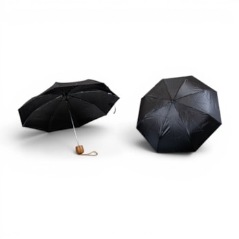 Wholesale Folding Mini Umbrella Wooden Handle CDU | Wholesale Direct