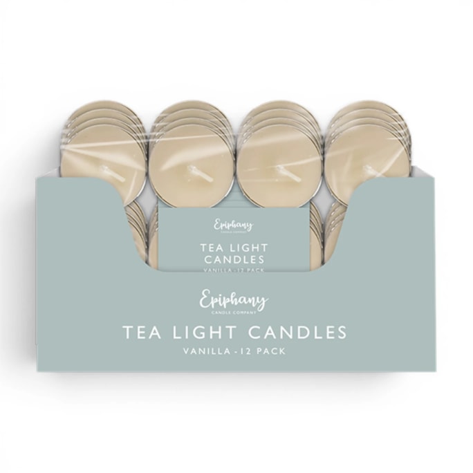 Wholesale Vanilla Tealight Candles 12pk CDU | Wholesale Direct